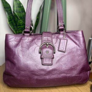 Coach purple soho carryall